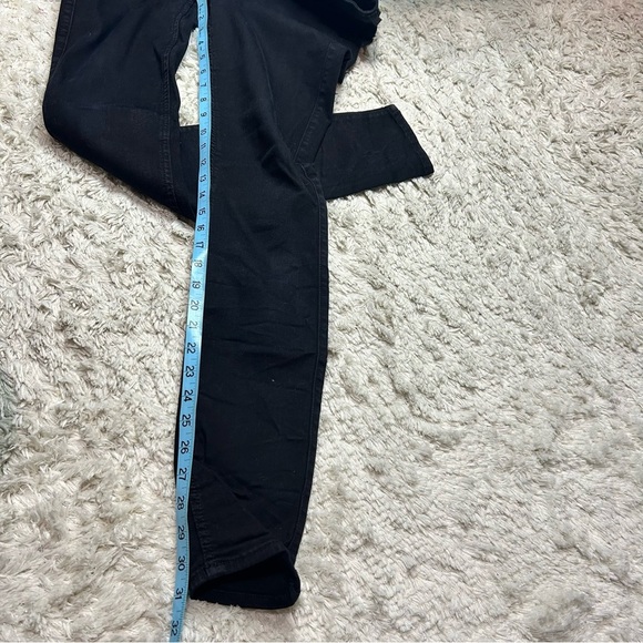 7 for All Mankind The High Waist Skinny Black Jeans Size 32 - Picture 6 of 6